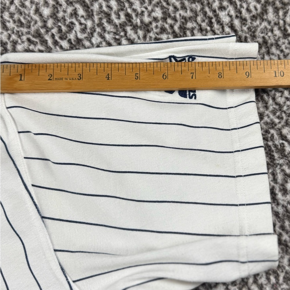 Lou Gehrig 4 Yankees STARTER White and Navy Pinstriped Jersey size XL - Picture 5 of 8